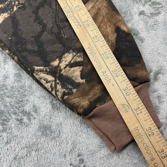 Vintage Camo Hoodie‎ Mens Size XL Bigwoods Trebark Full Zip Angler Bait Casting - Picture 12 of 15
